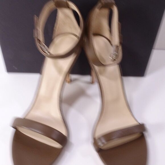 Theory Nappa High Heel Sandal Open Toe Ankle Strap Pumps 37.5 NIB 355 - Picture 13 of 13